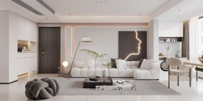 现代客餐厅3D模型下载